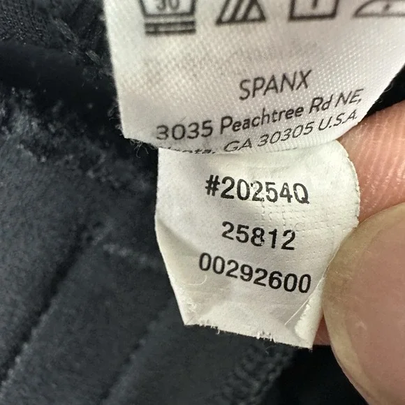 Spanx Slim Straight Perfect Pants Womens Medium Petite Black Stretch Career READ - Picture 6 of 11